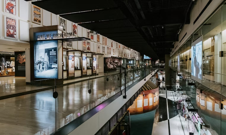 Interior gallery of the Country Music Hall of Fame in Nashville